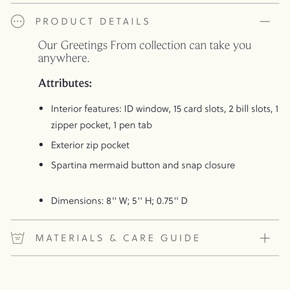 Spartina 449 Greetings From 'Down the Shore' Snap Wallet New Jersey - Picture 5 of 5